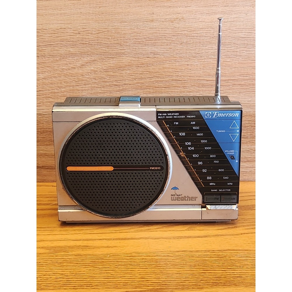 Vintage Emerson PM3910 AM‎ FM Weatherband Portable Radio